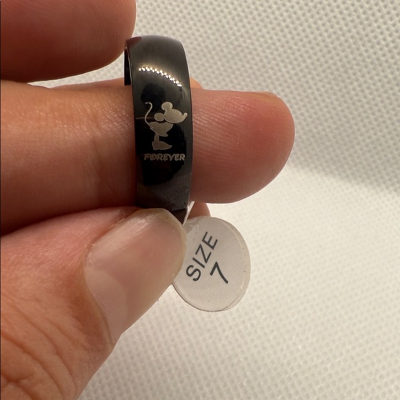 Jewelry - Black Minnie Mouse Forever Ring Size 7